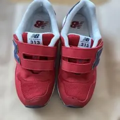 New Balance 313 赤 ベルクロ キッズシューズ　20.5センチ