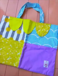 ハンドメイドレッスンバッグ　猫　入園　入学　音楽バッグ　小学生