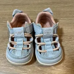 イフミ　13.5 サンダル　水色✖️ピンク