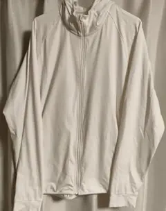 UNIQLO ホワイト フルジップ ラッシュガード L
