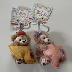 ディズニーシー 新品タグ付きダッフィー＆シェリーメイ ぬいぐるみチェーン