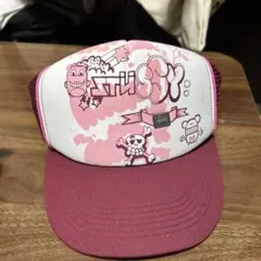 STUSSY ピンバッチ付メッシュキャップ　　00s OLD