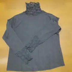 タートルネック フリル