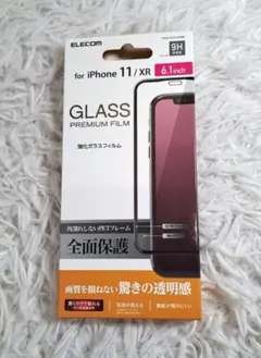 ELECOM iPhone 11/XR用 ガラスフィルム 9H