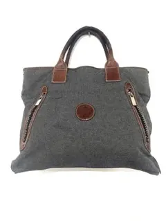 グレー キャンバス トートバッグ　オロビアンコ　メンズ　ハンドバッグ