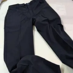 #68-2.ネイビー ストレッチスラックス ウエストゴム他【３個組】