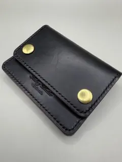 MARYAMホースバット コンパクトスリムウォレット　シルバーコンチョ　小銭入れ MARYAMホースバット コンパクトスリムウォレット シルバー