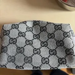 GGパターン ポーチ グレー ブラック