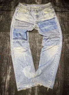 一点物　リーバイス　リメイク　個性　ヴィンテージ　古着　希少　デニム　パンツ
