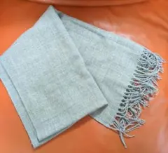 ミュージック＆エコロジー　プレミアムレーベル　マフラー　ストール　ライトグレー