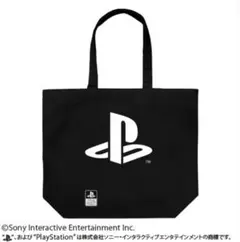 PlayStation ラージトートバッグ 黒 プレステロゴ