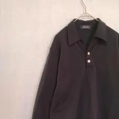 BENO ブラック 長袖ポロシャツ Mのサムネイル