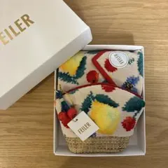 フェイラー　チェリッシュユー　ポーチ&ハンカチ　セット（箱なし300円引き）