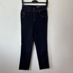 極美品　SOMETHING　サムシング　レディース　テーパードデニムパンツ　S？