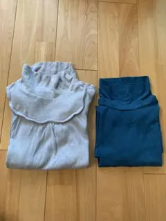 ハイネック　長袖　カットソー　2枚セット　着用感あり