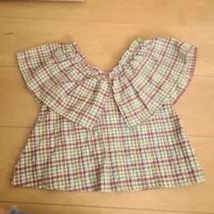 ZARA　トップス　チェック