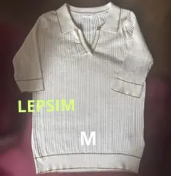 LEPSIM ポロセーター　半袖　M サイズ