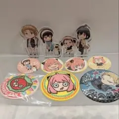 【11点】スパイファミリーアクリルミニフィギュアコレクション 他 缶バッジ7点