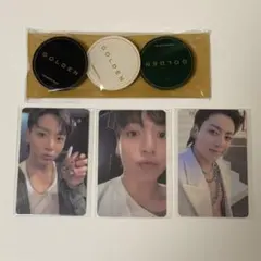 匿名配送　ジョングク GOLDEN Weverse 特典 PVCトレカ セット JUNGKOOK GOLDEN 特典 weverse PVC トレカセット - メルカリ