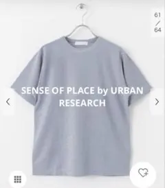 SENSE OF PLACE クルーネックラメTシャツ(半袖)