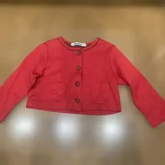 familiar 赤 カーディガン 90サイズ