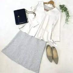 ナチュラルビューティーべーシックトップス&EMMA JAMESスカート　Mサイズ