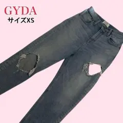GYDA SIDE RIPPED スキニーデニム パンツ XS y2k ダメージ