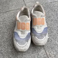 UGG 厚底スニーカー ホワイト/ブルー/オレンジ