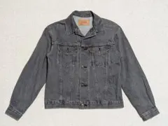 90s リーバイス3rd ヴィンテージデニムジャケット 先染ブラック 日本製古着