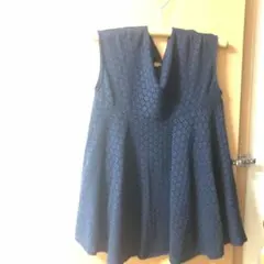 SHIPSネイビー ノースリーブ チュニック ONE SIZE