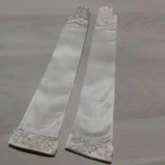 ワタベウエディング　ウェディング サテン ロンググローブ