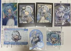 雪花ラミィ　ウエハース　EXPO ステッカー　ホロ謎ミュージアム　ぱしゃこれ