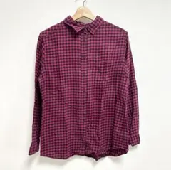 UNIQLO ユニクロ　レディース　フランネルチェックシャツ　長袖