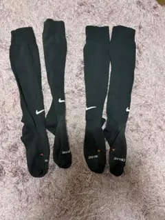 NIKE サッカーソックス 2足セット ブラック　23cm〜25cm