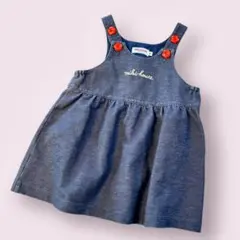 MIKI HOUSE ミキハウス♡70-90 デニム ジャンパースカート