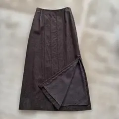 ダークブラウン タイトスカート ロングのサムネイル