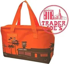 Trader Joe's トレーダージョーズ 保冷トートバッグ オレンジ