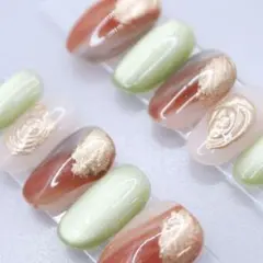 1148 ネイルチップSサイズ 韓国 上品 ニュアンス マグネット ミラー