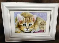 色鉛筆画(13.5×19cm)「…にゃにゃ…♪」猫♡ - メルカリ