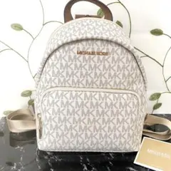 ♩定価6.9万円 新品 マイケルコース バックパック リュック ホワイト