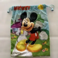 Disney ミッキーマウス 巾着袋 ポーチ