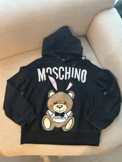 MOSCHINO PLAYBOYテディベアパーカー ブラック