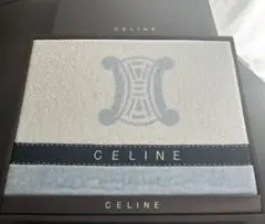 CELINE タオルケット マカダム柄 ロゴ刺繍 - メルカリ