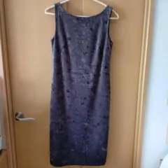 グレー ノースリーブ ワンピース　9AR　フォーマル