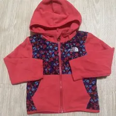 THE NORTH FACE フリースジャケット 赤/花柄
