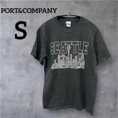 美品✨PORT&COMPANY【S】SEATTLE グラフィック Tシャツ 半袖