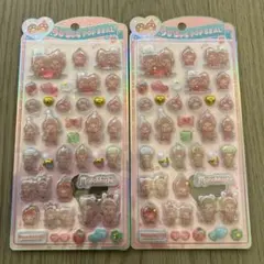 正規品　モンチッチ　うるちゅるポップシール　ボンボンドロップ　2枚セット