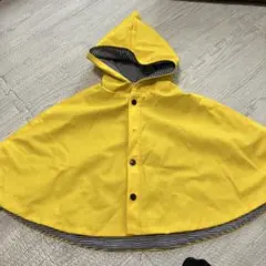 訳ありプチバトー　イエローフード付きベビーレインコート