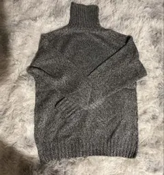 新品未使用！グレー タートルネックニット