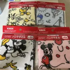 イオン限定　キリンオリジナルディズニーハンドタオル全4種
